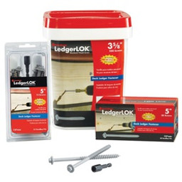 FastenMaster LedgerLOK FMLL005-50 Screw, 5 in L, Coarse Thread, Hex Drive, Self-Drilling Point, Steel, Epoxy-Coated, 50/PK available at Hep Sales & North Main Lumber image number 1