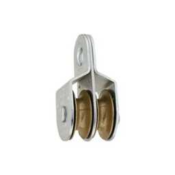 National Hardware N199-810 Pulley, 3/8 in Rope, 400 lb Working Load, 1-1/2 in Sheave, Zinc available at Hep Sales & North Main Lumber image number 1