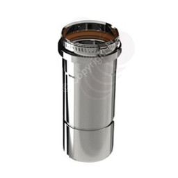 Z-Flex Z-Vent Series 2SVEPWC(F)0301.5 Gas Vent Pipe, 3 in OD, 1-1/2 ft L, Stainless Steel, Smooth available at Hep Sales & North Main Lumber image number 1