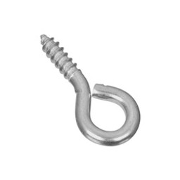 National Hardware N118-893 Screw Eye, #110, 0.136 in Dia Wire, 0.56 in L Thread, 1.32 in OAL, 30 lb Working Load, Steel available at Hep Sales & North Main Lumber image number 1