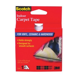 Scotch CT2010 Carpet Tape, 42 ft L, 1-1/2 in W, Vinyl Backing available at Hep Sales & North Main Lumber image number 1