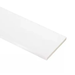 Wolf Home Products 1 in. x 8 in. x 18 ft. PVC Trim Board, Woodgrain/Smooth