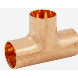 Streamline W64006 Pipe Tee, 1/2 in, Copper, Copper available at Hep Sales & North Main Lumber image number 1