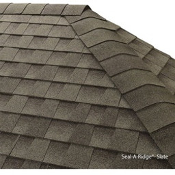 GAF Seal‑A‑Ridge 073590401960 Ridge Cap Shingle, 12 in L, 12 in W, Asphalt, Slate available at Hep Sales & North Main Lumber image number 1