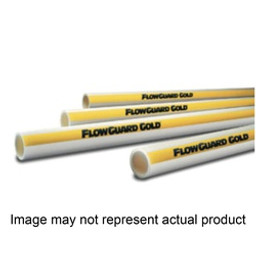 Cresline FlowGuard Gold Series 44910 Pipe, 3/4 in, 10 ft L, Solvent Weld, CPVC, Tan/Yellow available at Hep Sales & North Main Lumber image number 1