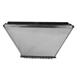 Gray Metal 14X8-81C Center Trunk Transition, 14 x 8 in Duct, Rectangular Duct, Steel, Galvanized available at Hep Sales & North Main Lumber image number 1
