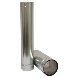 Airjet 3G2 B-Vent Pipe, 2 ft L, Aluminum/Steel, Galvanized available at Hep Sales & North Main Lumber image number 1