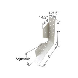 MiTek CSH-TZ Concealed Stringer Hanger, 10 in W, 1-7/16 in D, Steel, Zinc available at Hep Sales & North Main Lumber image number 1
