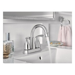 Moen Essie Series 84128 Bathroom Faucet, 1.2 gpm, 2-Faucet Handle, 3-Faucet Hole, Metal, Chrome available at Hep Sales & North Main Lumber image number 1