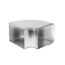 Gray Metal 10X8-122 90 deg Longway Snap Lock Trunk Elbow, 10 x 8 in Connection available at Hep Sales & North Main Lumber image number 1