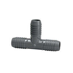 Lasco 1401007 Pipe Tee, 3/4 in, Insert, PVC, Gray, 200 psi Pressure available at Hep Sales & North Main Lumber image number 1