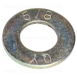 Midwest Fastener 03916 Washer, 5/8 in ID, 1-5/16 in OD, 0.095 in Thick, Steel Alloy, Yellow Zinc, 8 Grade, 10/PK available at Hep Sales & North Main Lumber image number 1