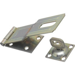 National Hardware V32 Series N102-962 Safety Hasp, 6 in L, 1-3/4 in W, Steel, Zinc, 0.41 in Dia Shackle, Swivel Staple available at Hep Sales & North Main Lumber image number 1