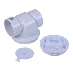 Oatey 43900 Backwater Valve, 3 in Connection, Solvent Weld, PVC available at Hep Sales & North Main Lumber image number 1
