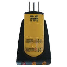 Morris Products Inc 59080 3-Wire Receptacle Tester, 110 to 120 VAC, Functions: AC Voltage available at Hep Sales & North Main Lumber image number 1