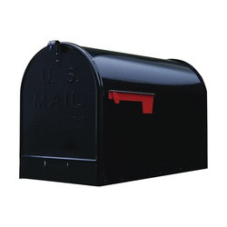 Gibraltar Mailboxes ST200B00 Rural Mailbox, 3175 cu-in Capacity, Galvanized Steel, Powder-Coated, 11.7 in W, 24.8 in D available at Hep Sales & North Main Lumber image number 1
