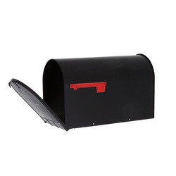 Gibraltar Mailboxes ST200B00 Rural Mailbox, 3175 cu-in Capacity, Galvanized Steel, Powder-Coated, 11.7 in W, 24.8 in D available at Hep Sales & North Main Lumber image number 1