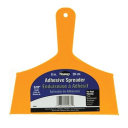 Homax 81 Adhesive Spreader Knife, Notched Blade, Polystyrene Blade, Polystyrene Handle, Reinforced Handle available at Hep Sales & North Main Lumber image number 1