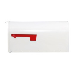 Gibraltar Mailboxes Elite Series E1600W00 Mailbox, 1475 cu-in Capacity, Galvanized Steel, Powder-Coated, 8.7 in W, White available at Hep Sales & North Main Lumber image number 1
