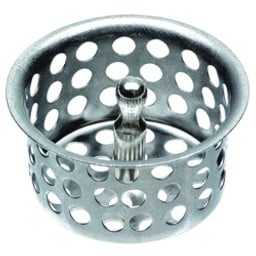 Danco 88967 Basket Strainer, 1-9/16 in Dia, Brass, Chrome, For: Universal Sinks available at Hep Sales & North Main Lumber image number 1