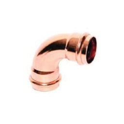 Everflow PCLN0012 Short Street Elbow, 1/2 in, Press, 90 deg Angle, Copper available at Hep Sales & North Main Lumber image number 1