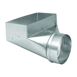Imperial GV0626-C Wall Register Angle Boot, 4 in L, 10 in W, 6 in H, 90 deg Angle, Steel, Galvanized available at Hep Sales & North Main Lumber image number 1