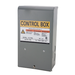 Star Water Systems 127197A Control Box, 1-Phase, 8 A, 230 V, 3/4 hp, 3-Wire, Bottom, Side Knockout available at Hep Sales & North Main Lumber image number 1