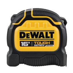 DeWALT Tough Series DWHT36916S Tape Measure, 16 ft L Blade, 1-1/4 in W Blade, Steel Blade, Plastic Case available at Hep Sales & North Main Lumber image number 1