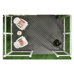Trex Enhance Series TXDEB0106CS20G Grooved-Edge Decking Board, 20 ft L, 6 in W, 1 in T, Clam Shell available at Hep Sales & North Main Lumber image number 1