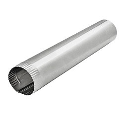 Lambro 229 Snap-Lock Pipe, 4 in Dia, 24 in L, 30 ga Gauge, Aluminum available at Hep Sales & North Main Lumber image number 1