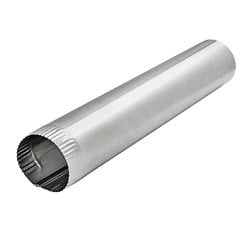 Lambro 229 Snap-Lock Pipe, 4 in Dia, 24 in L, 30 ga Gauge, Aluminum available at Hep Sales & North Main Lumber image number 1