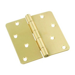 National Hardware N830-227 Door Hinge, Steel, Satin Brass, Non-Rising, Removable Pin, Full-Mortise Mounting, 50 lb available at Hep Sales & North Main Lumber image number 1