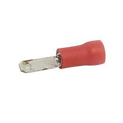 Morris Products Inc 01212 Male Disconnect, 10 A, 300 V, 22 to 16 AWG Wire, 0.02 x 0.187 in Stud, Vinyl Insulation available at Hep Sales & North Main Lumber image number 1