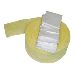 Frost King SP41X Pipe Wrap Kit, 25 ft L, 3 in W, 1/2 in Thick, 1.6 R-Value, Fiberglass available at Hep Sales & North Main Lumber image number 1