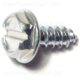 Midwest Fastener 10170 Screw, #6 Thread, 3/8 in L, Hex, Slotted Drive, Zinc, 1 PK available at Hep Sales & North Main Lumber image number 1