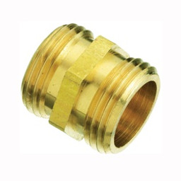 Plumb Pak PP850-60 Hose Adapter, 3/4 x 3/4 in, MHT x MHT, Brass, For: Garden Hose available at Hep Sales & North Main Lumber image number 1