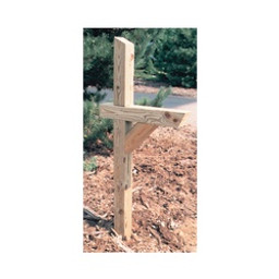 UFP 106053 Mailbox Post, 4 in L, 4 in W, 72 in H, Wood, Pressure-Treated available at Hep Sales & North Main Lumber image number 1