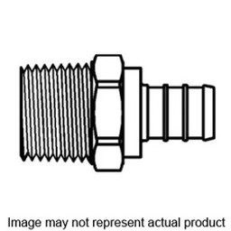 American Granby NLCBXMC34 Adapter, 1/2 x 3/4 in, Insert x MPT, Brass available at Hep Sales & North Main Lumber image number 1