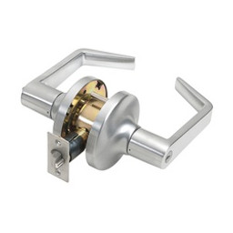 Tell Manufacturing CL100011 Entry Lever, Turnbutton Lock, Satin Chrome, Steel, 2 Grade available at Hep Sales & North Main Lumber image number 1