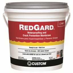 Custom LQWAF1-2 Waterproofing Tile Membrane, Liquid, Red, 1 gal, Pail available at Hep Sales & North Main Lumber image number 1