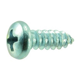 Midwest Fastener 03238 Screw, #8 Thread, Coarse Thread, Pan Head, Phillips Drive, Self-Tapping, Sharp Point, Steel, Zinc, 100/PK available at Hep Sales & North Main Lumber image number 1