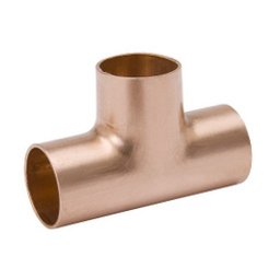 Streamline W64068 Pipe Tee, 1-1/4 in, Copper, Copper available at Hep Sales & North Main Lumber image number 1