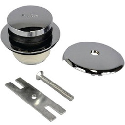 Danco 88981 Tub Drain Trim Kit, Brass, Chrome, For: 1-1/2 in and 1-7/8 in Drain Shoe Sizes available at Hep Sales & North Main Lumber image number 1