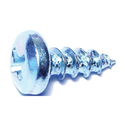 Midwest Fastener 03247 Screw, #10 Thread, Coarse Thread, Pan Head, Phillips Drive, Self-Tapping, Sharp Point, Steel, 100/PK available at Hep Sales & North Main Lumber image number 1