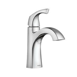 Moen Lindor Series 84505 Bathroom Faucet, 1.2 gpm, 1-Faucet Handle, Metal, Chrome Plated, Lever Handle, High Arc Spout available at Hep Sales & North Main Lumber image number 1
