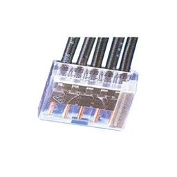 Morris Products Inc 23015 Push-In Wire Connector, 12 to 22 AWG Wire, 5-Pole, Thermoplastic Housing Material, Gray available at Hep Sales & North Main Lumber image number 1