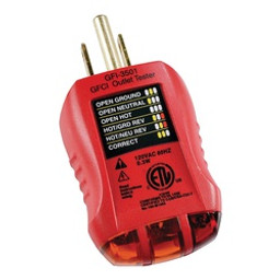 Gardner Bender GFI-3501 Fault Receptacle Tester and Circuit Analyzer, Red available at Hep Sales & North Main Lumber image number 1