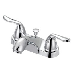 Boston Harbor F5121033CP Lavatory Faucet, 1.2 gpm, 2 -Faucet Handle, 3 -Faucet Hole, Metal, Chrome, Lever Handle available at Hep Sales & North Main Lumber image number 1