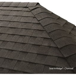 GAF Seal‑A‑Ridge 073590401878 Ridge Cap Shingle, 12 in L, 12 in W, Asphalt, Charcoal available at Hep Sales & North Main Lumber image number 1
