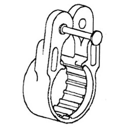 American Granby 513 513-3/4 Single Shot Hanger, 3/4 in Opening, Plastic available at Hep Sales & North Main Lumber image number 1